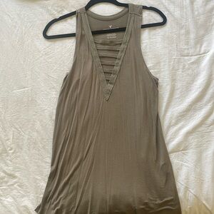 American Eagle green tank size XS